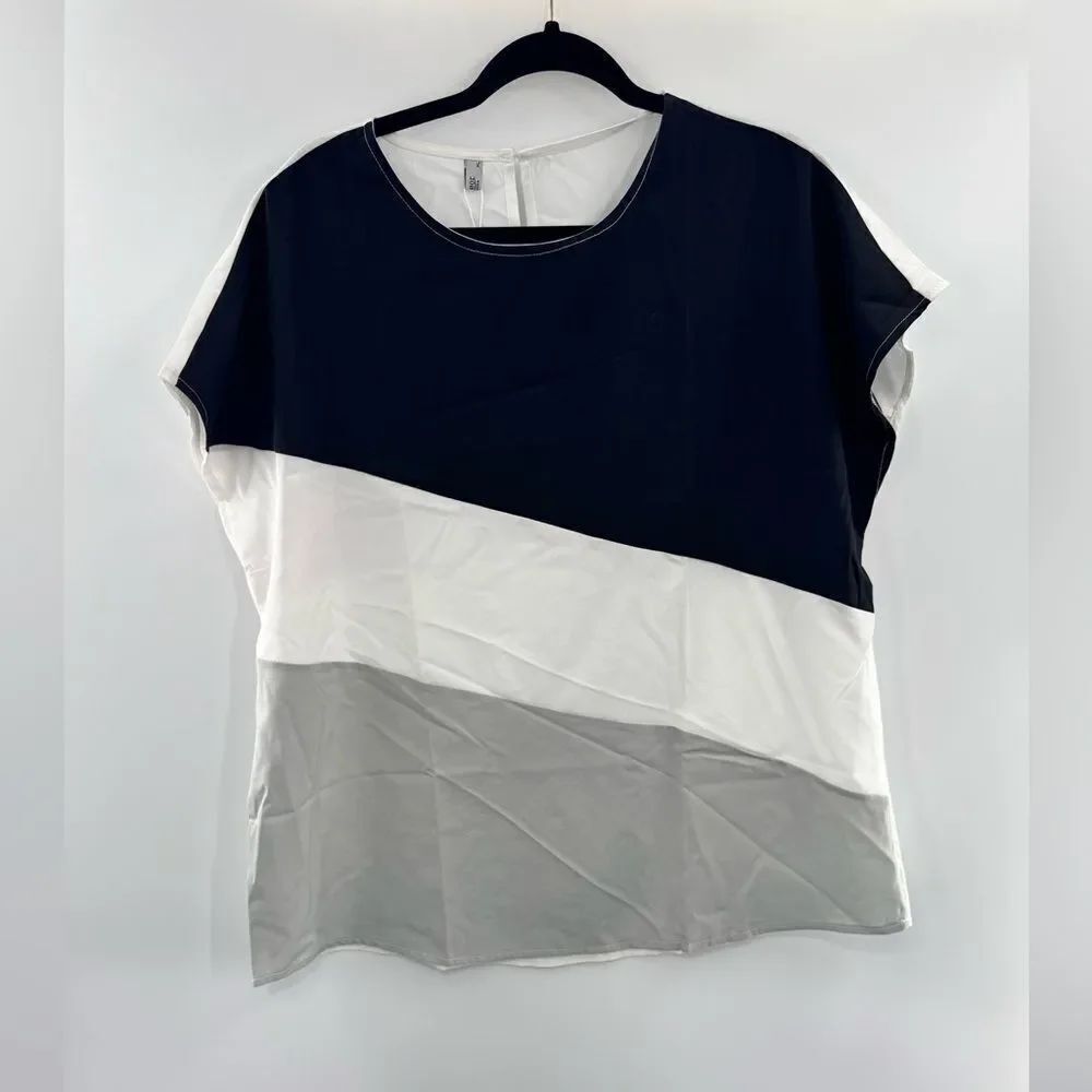 3for$20 Meaneor Tri Color Blouse size XL NWT